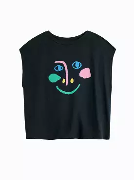 Smiling Mask Loose T-shirt