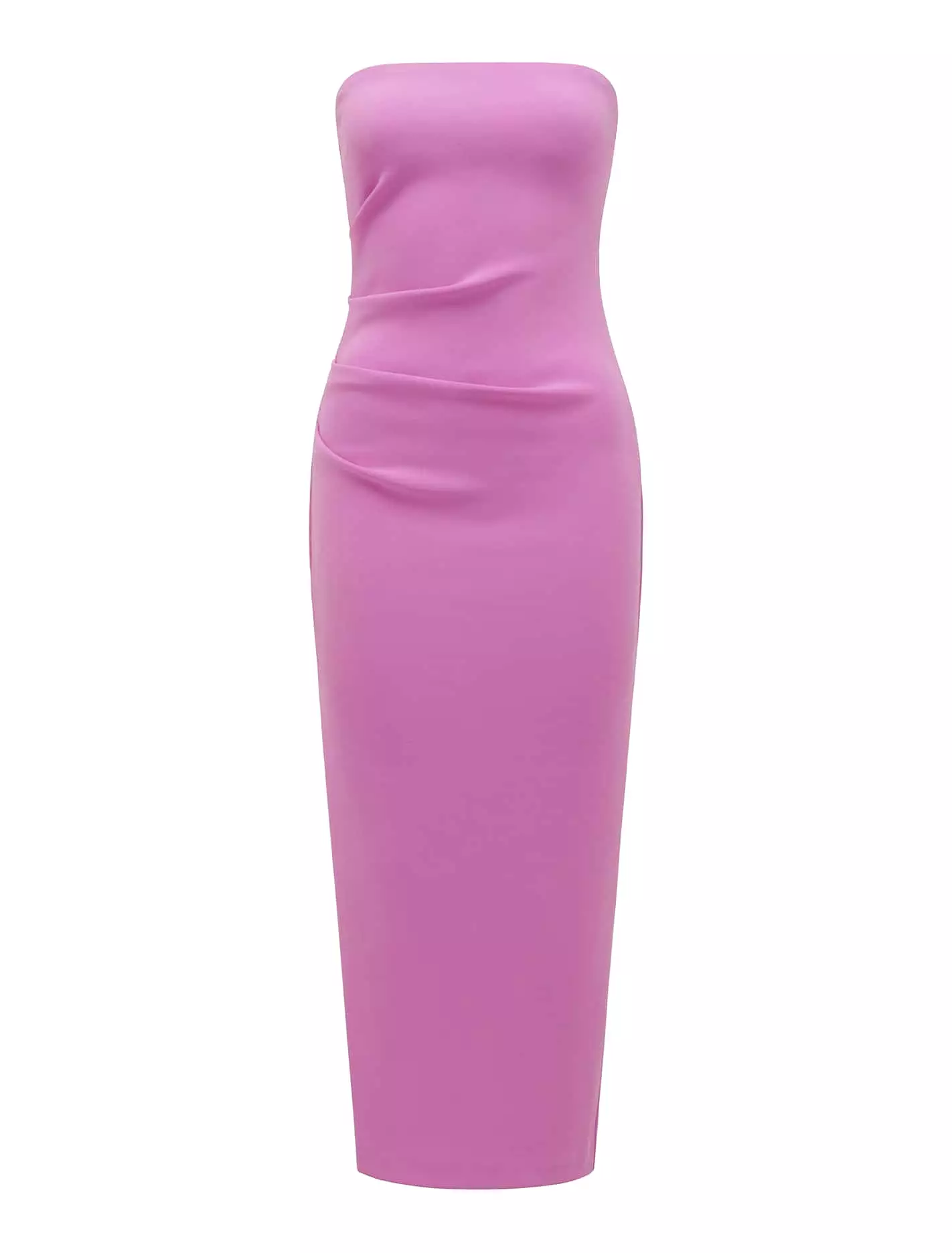 Stacy Strapless Tuck Midi Dress