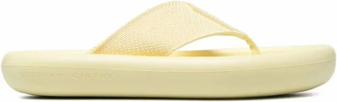 Stella McCartney Air platform flip flops Yellow