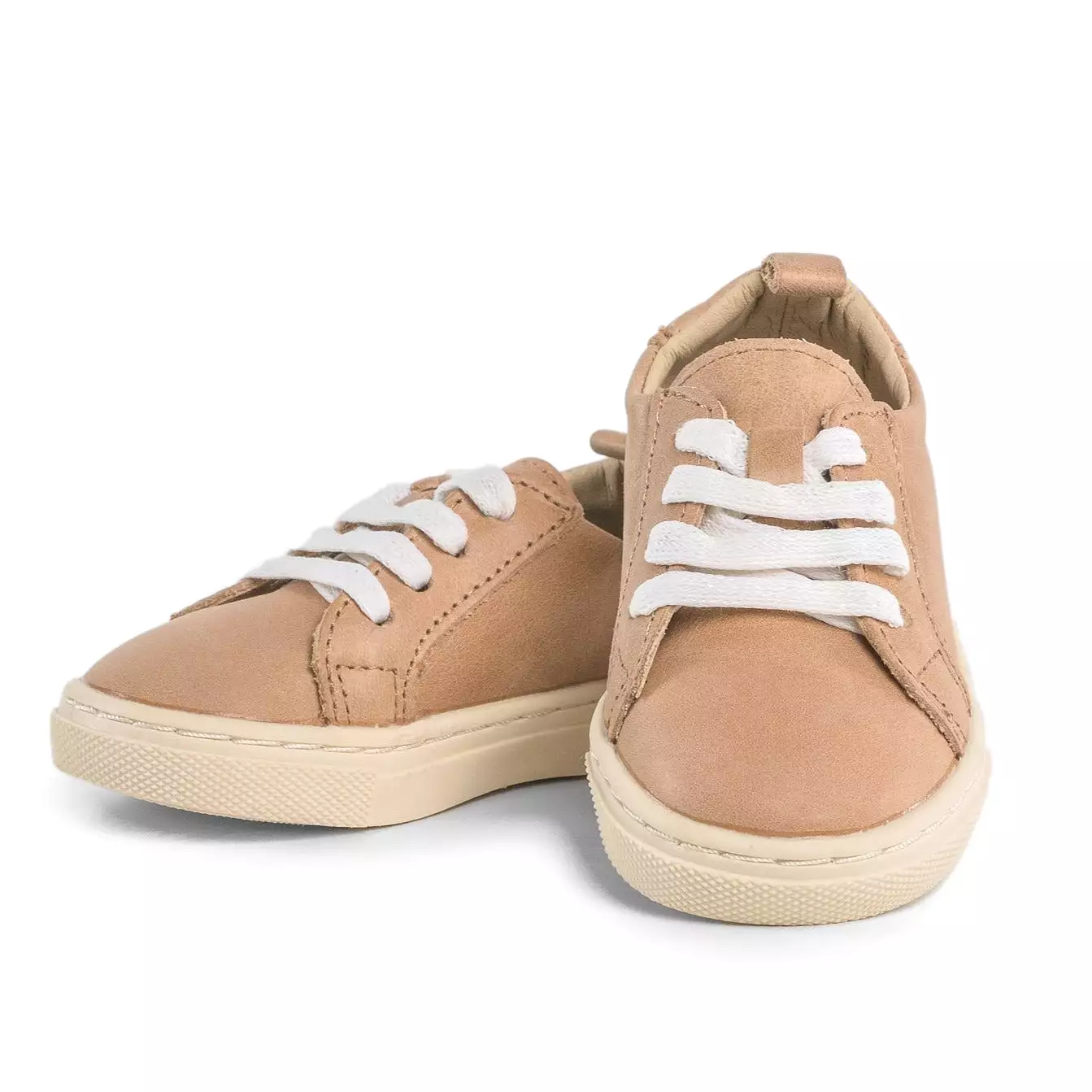 Tan Waxed - Low Top Sneakers