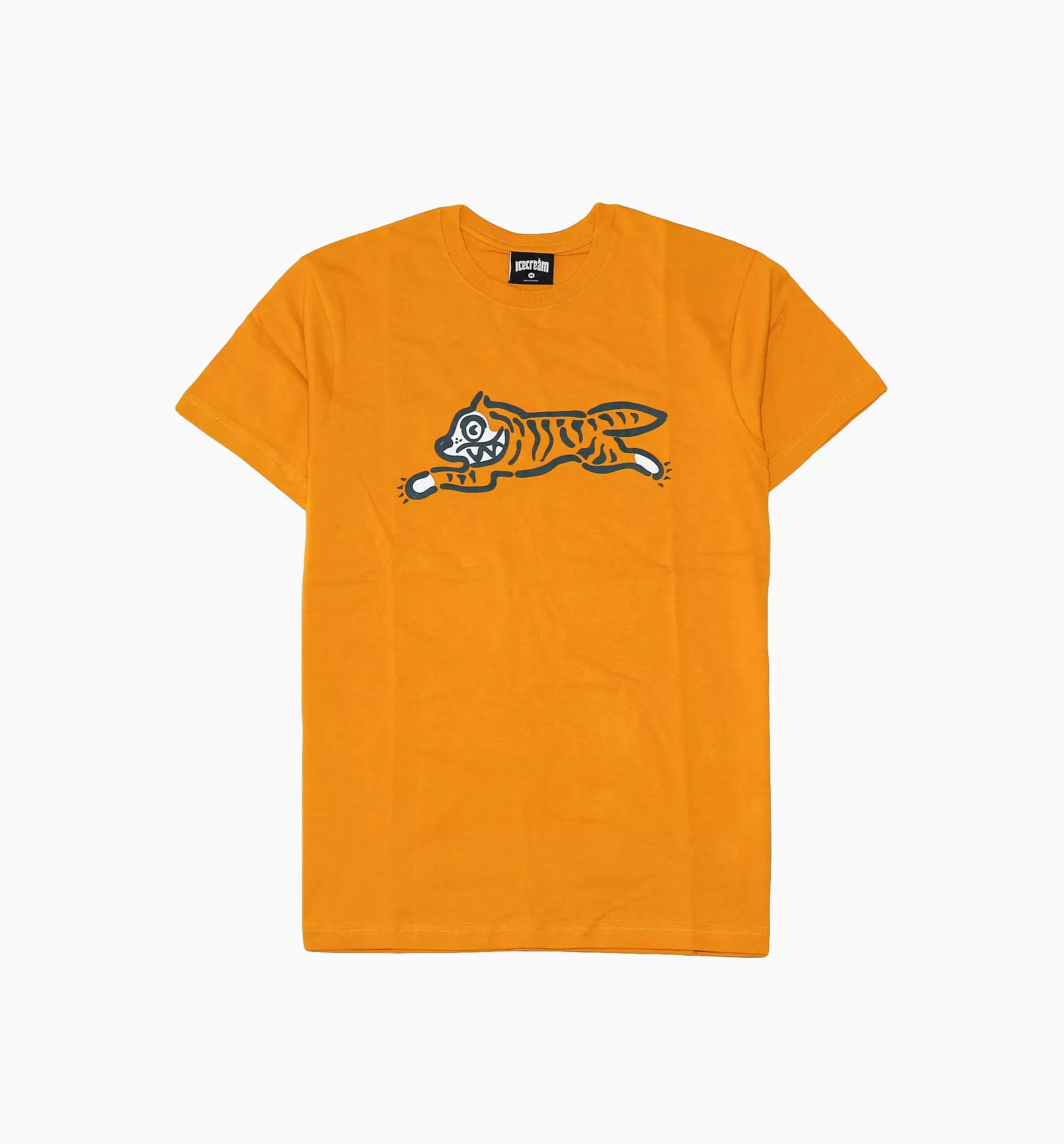 Tiger Short Sleeve Tee Mens T-Shirt - Gold