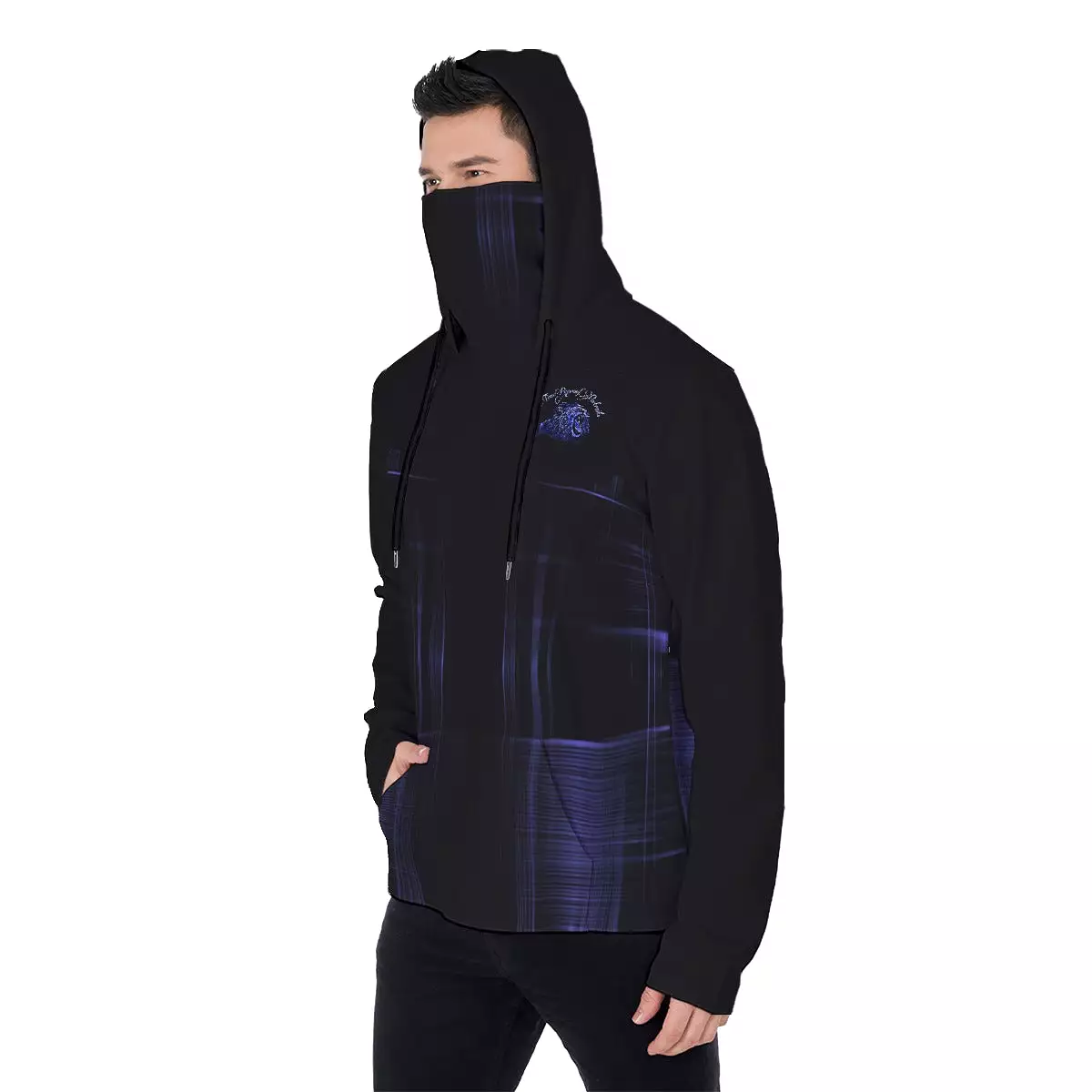 TRP Matrix 02 Men's Designer Pullover Hoodie with Face Mask