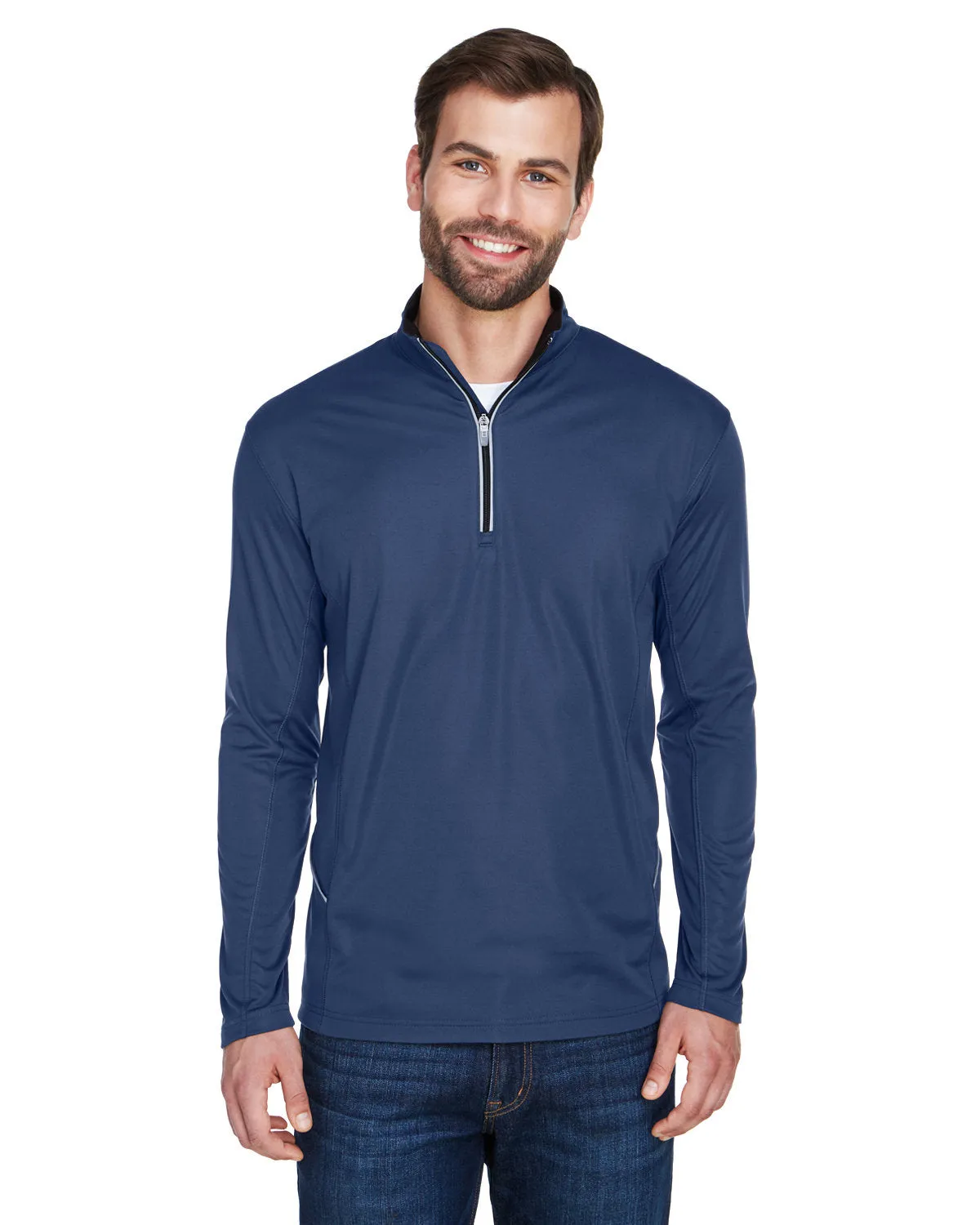 UltraClub Cool & Dry Sport Quarter-Zip Pullover