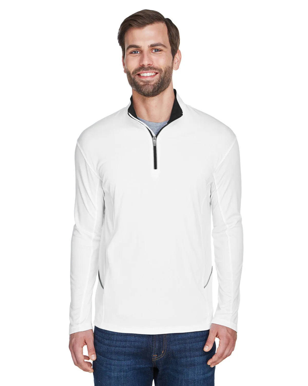 UltraClub Cool & Dry Sport Quarter-Zip Pullover