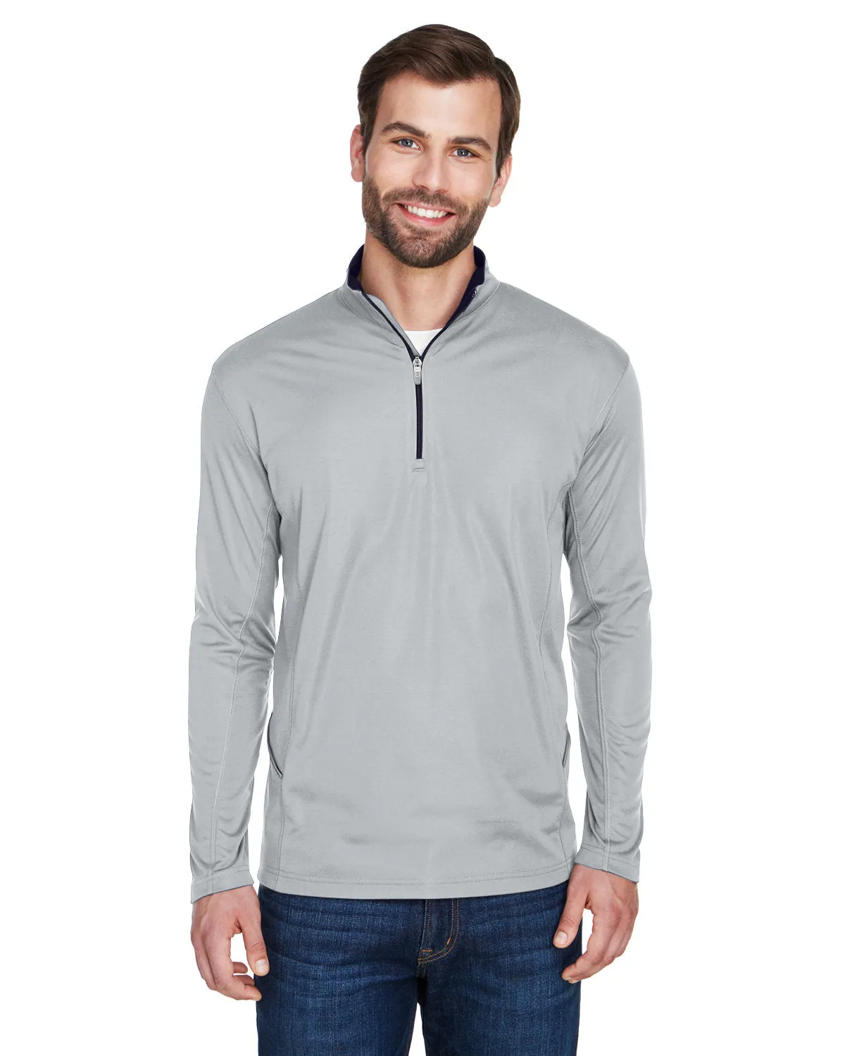 UltraClub Cool & Dry Sport Quarter-Zip Pullover