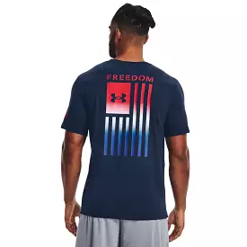 'Under Armour' Men's Freedom Flag Gradient T-Shirt - Academy / Red