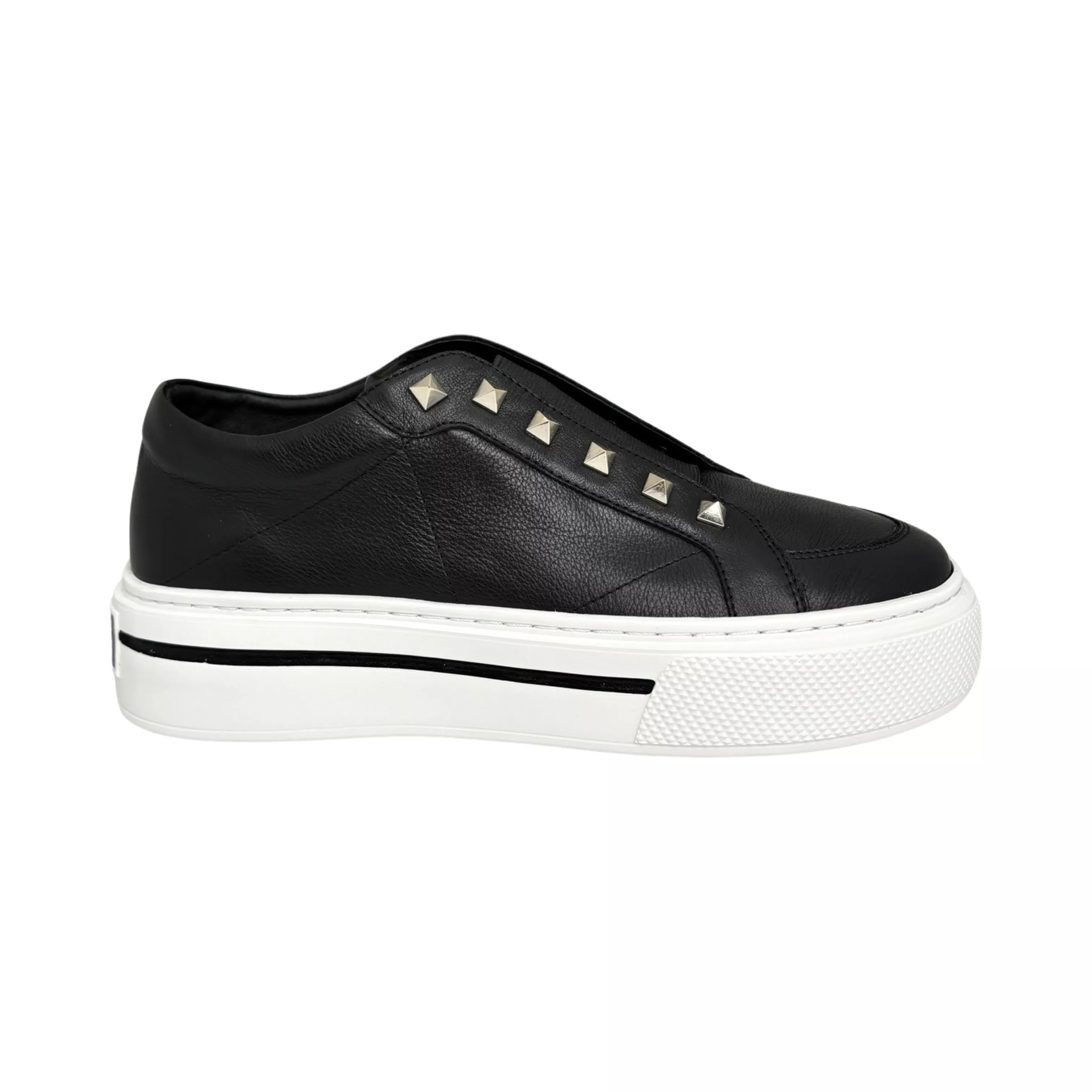 Vino Black/Metallic Stud Sneaker