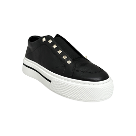 Vino Black/Metallic Stud Sneaker