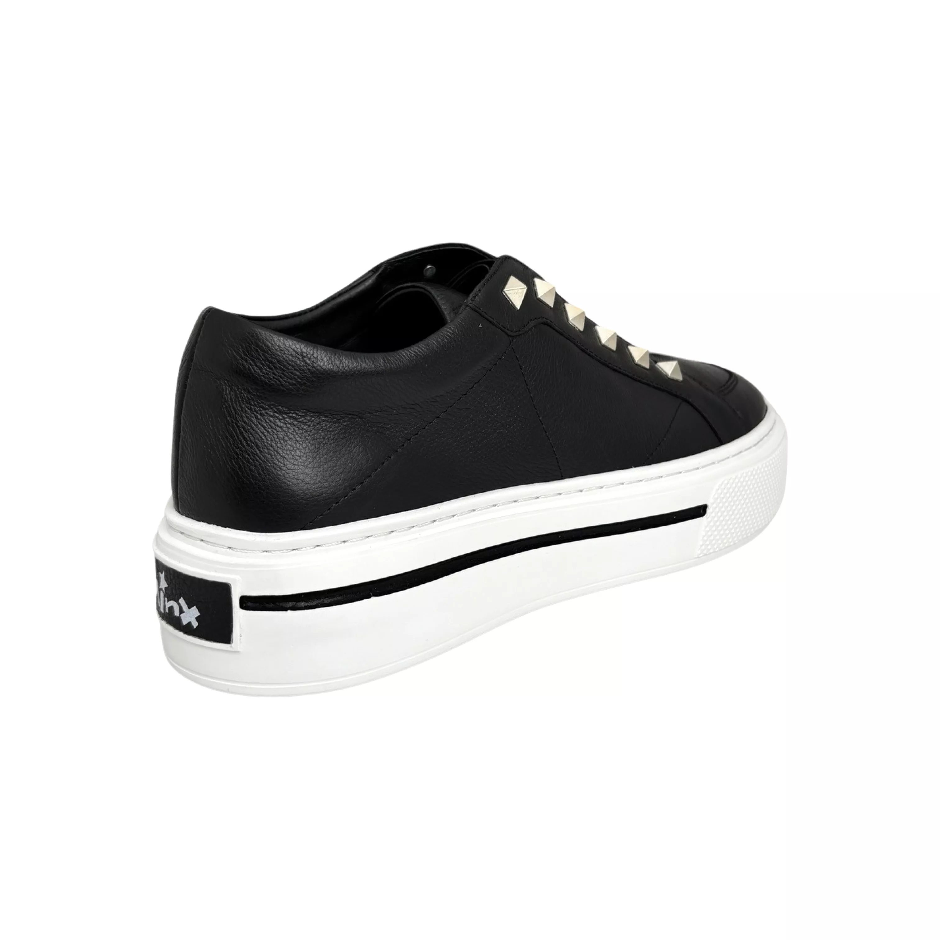 Vino Black/Metallic Stud Sneaker