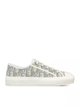 WALK`N`DIOR OBLIQUE EMBROIDERED COTTON SNEAKER