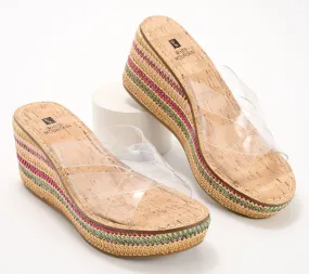 White Mountain Woven Raffia Wedges - Samwell