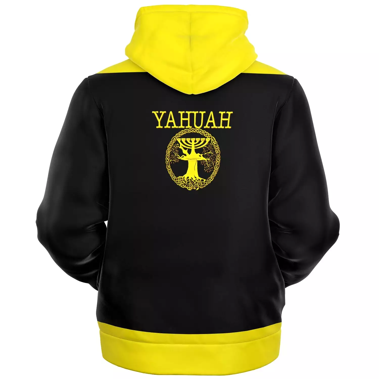 Yahuah-Tree of Life 02-01 Designer Microfleece Unisex Full Zip Hoodie