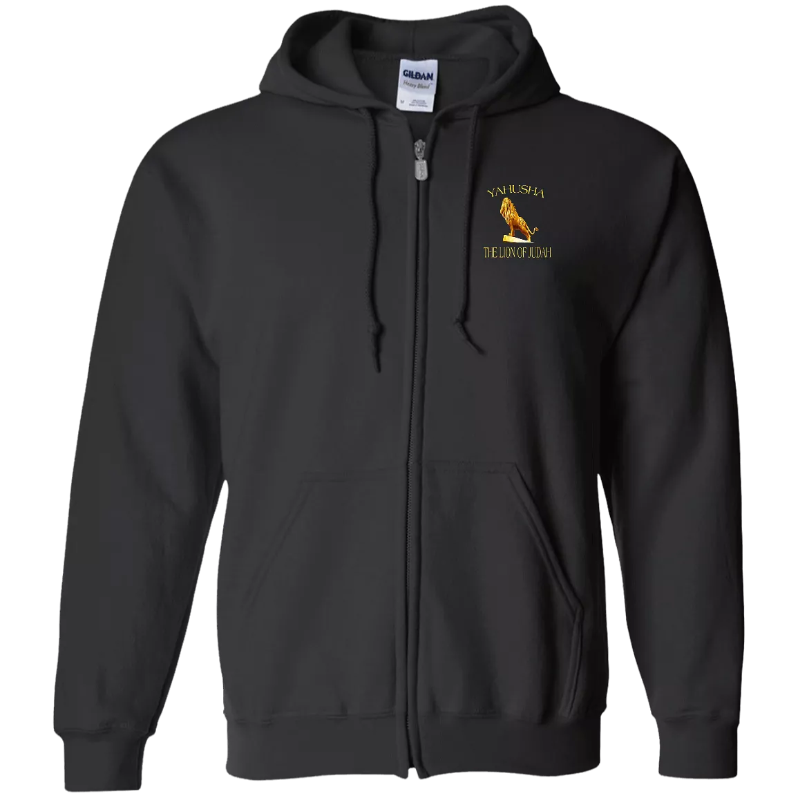 Yahusha-The Lion of Judah 01  Men's Designer Full Zip Hoodie