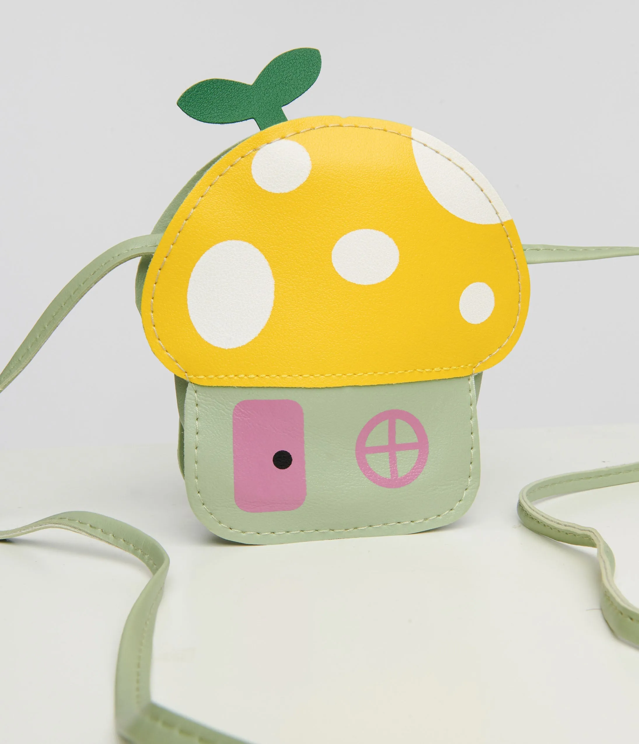 Yellow & Green Mushroom Mini Shoulder Bag