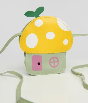 Yellow & Green Mushroom Mini Shoulder Bag