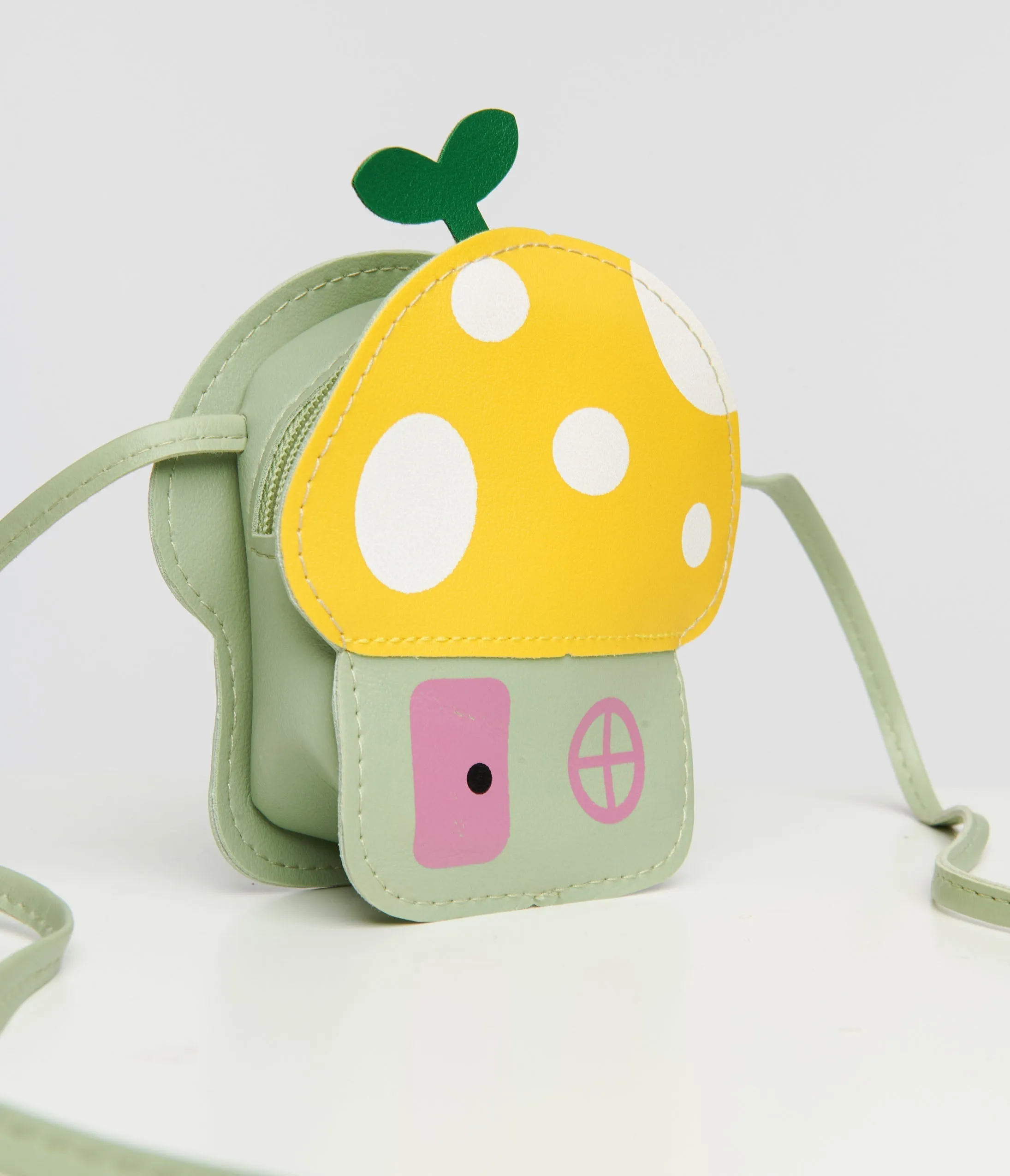 Yellow & Green Mushroom Mini Shoulder Bag